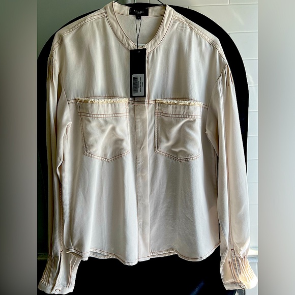 “MAAC LONDON” WESTERN INSPIRED HARLEY ECRU TOP! NEW WITH TAGS! Size S. - Picture 7 of 9